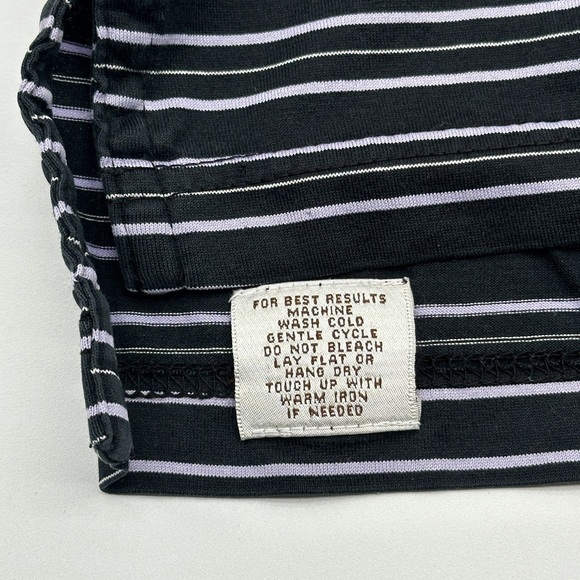 Peter Millar Mens Golf Polo Shirt Large Black Striped Short Sleeve Casual - Picture 5 of 9